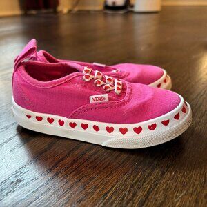 Kids Vans Slip On Valentines Pink Shoes - Size Toddler 7